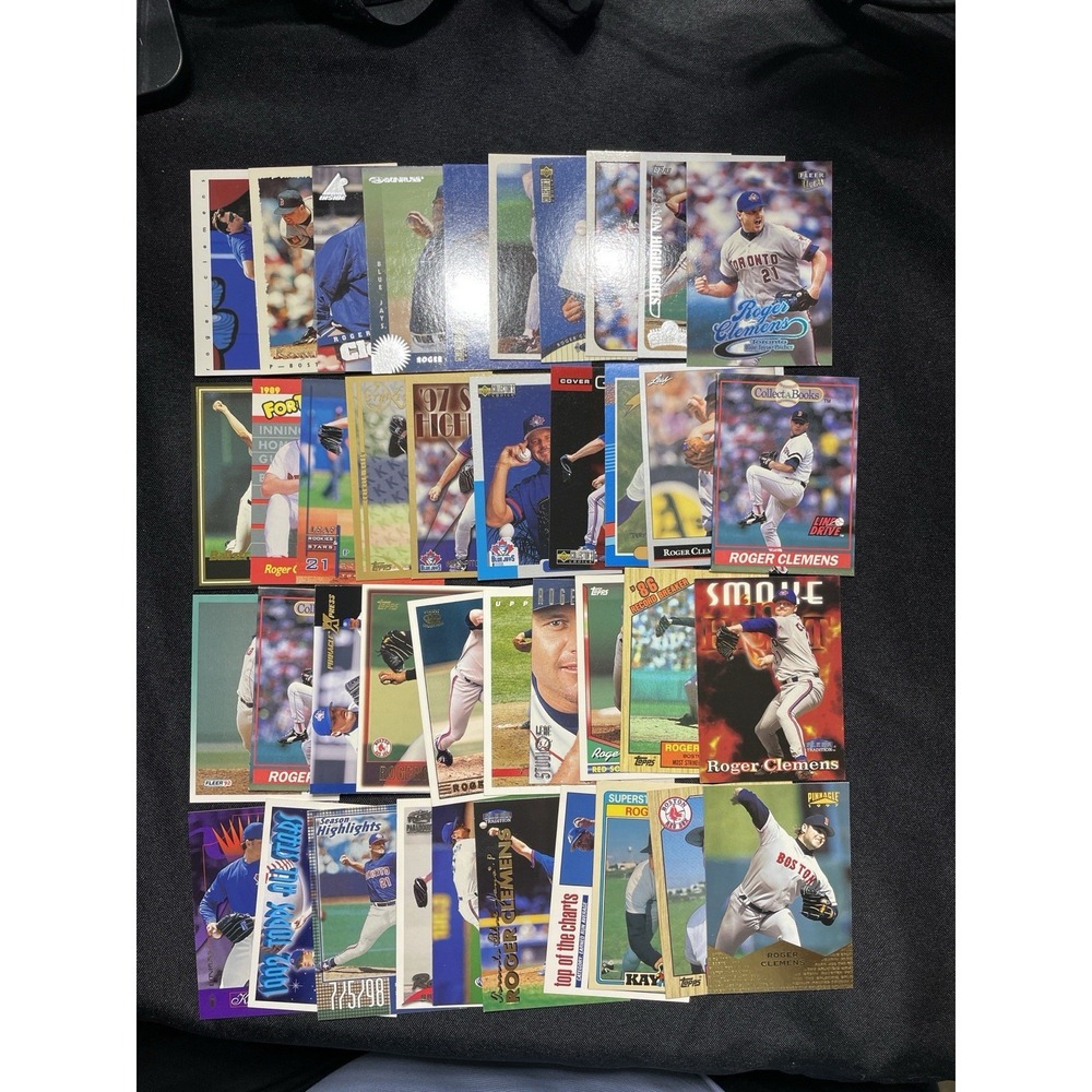 Roger Clemens Lot 40 Cards Inserts Stars Red Sox Yankees Blue Jays Astros MLB